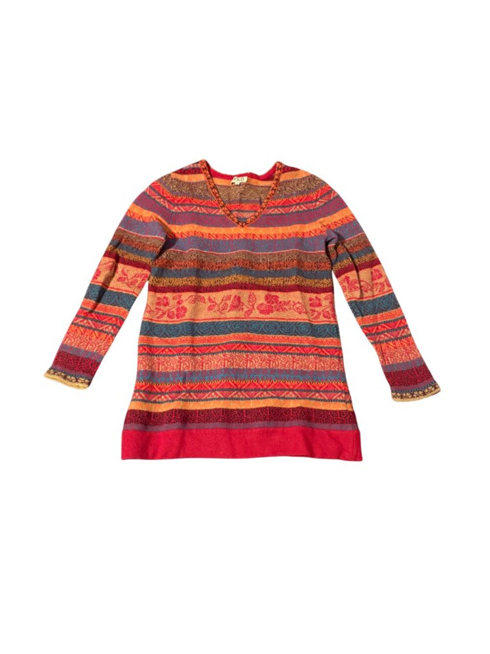 IVKO women V-neck Wool Top – Size 36